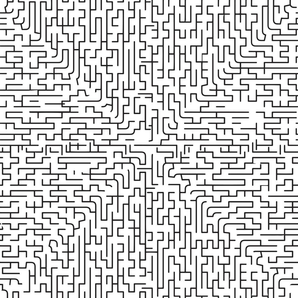 jogo de labirinto perfeito e labirinto com linhas pretas vetor