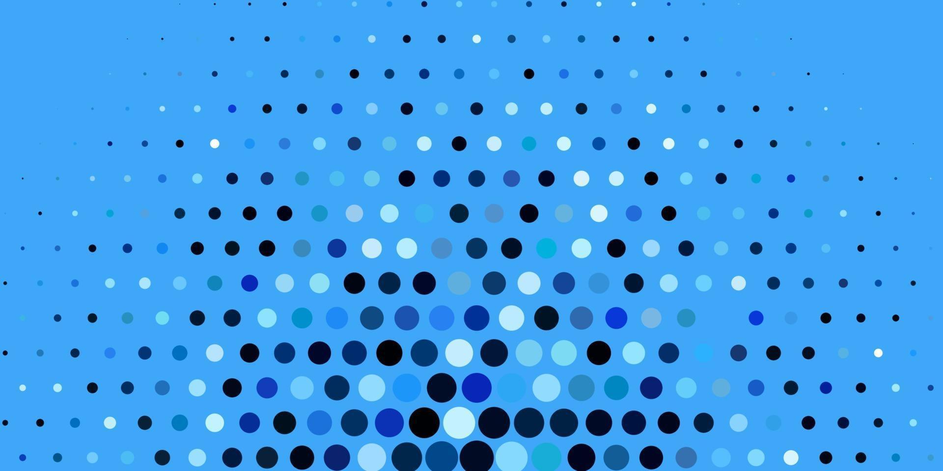 layout de vetor de azul escuro com formas de círculo.