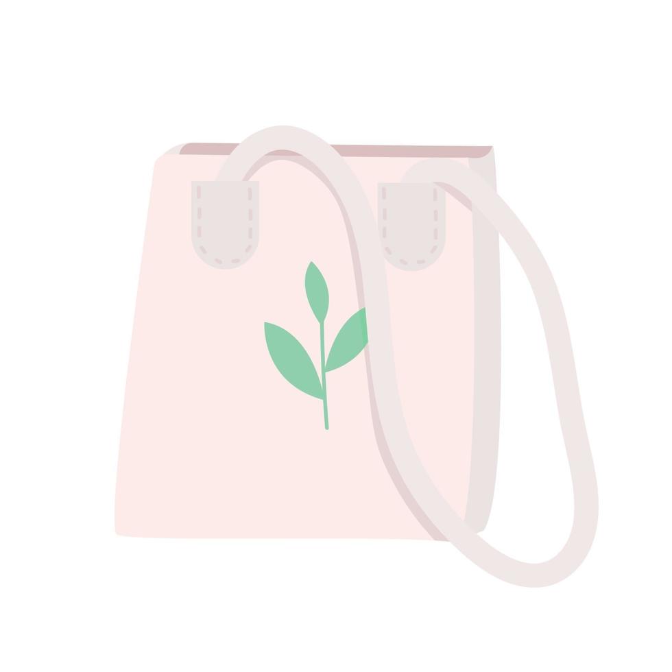 ilustração em vetor eco tote bag cartoon