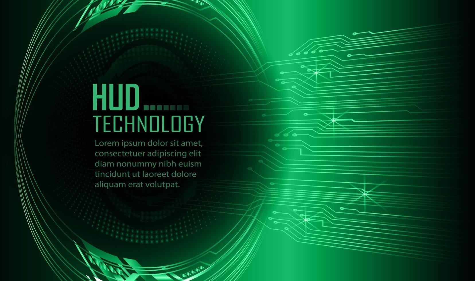 fundo de conceito de tecnologia futura de circuito cibernético de texto vetor