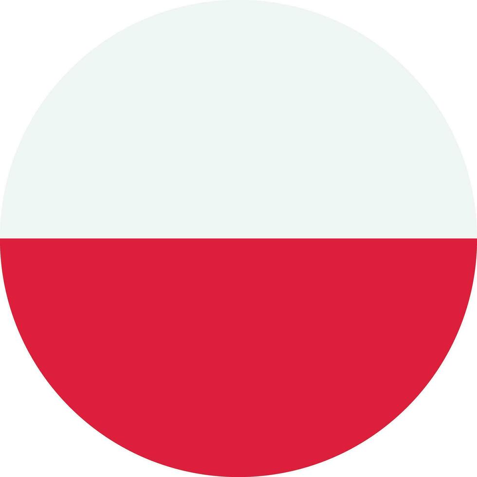 volta Polônia bandeira vetor isolado em branco fundo