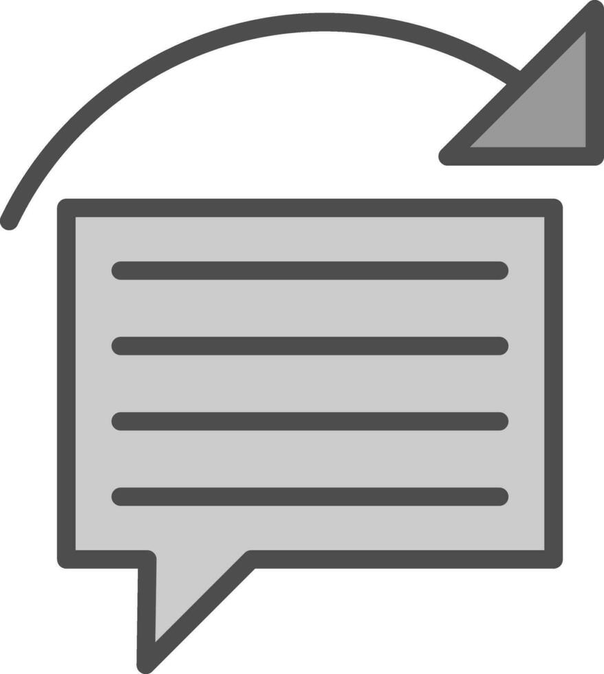 design de ícone de vetor de resposta