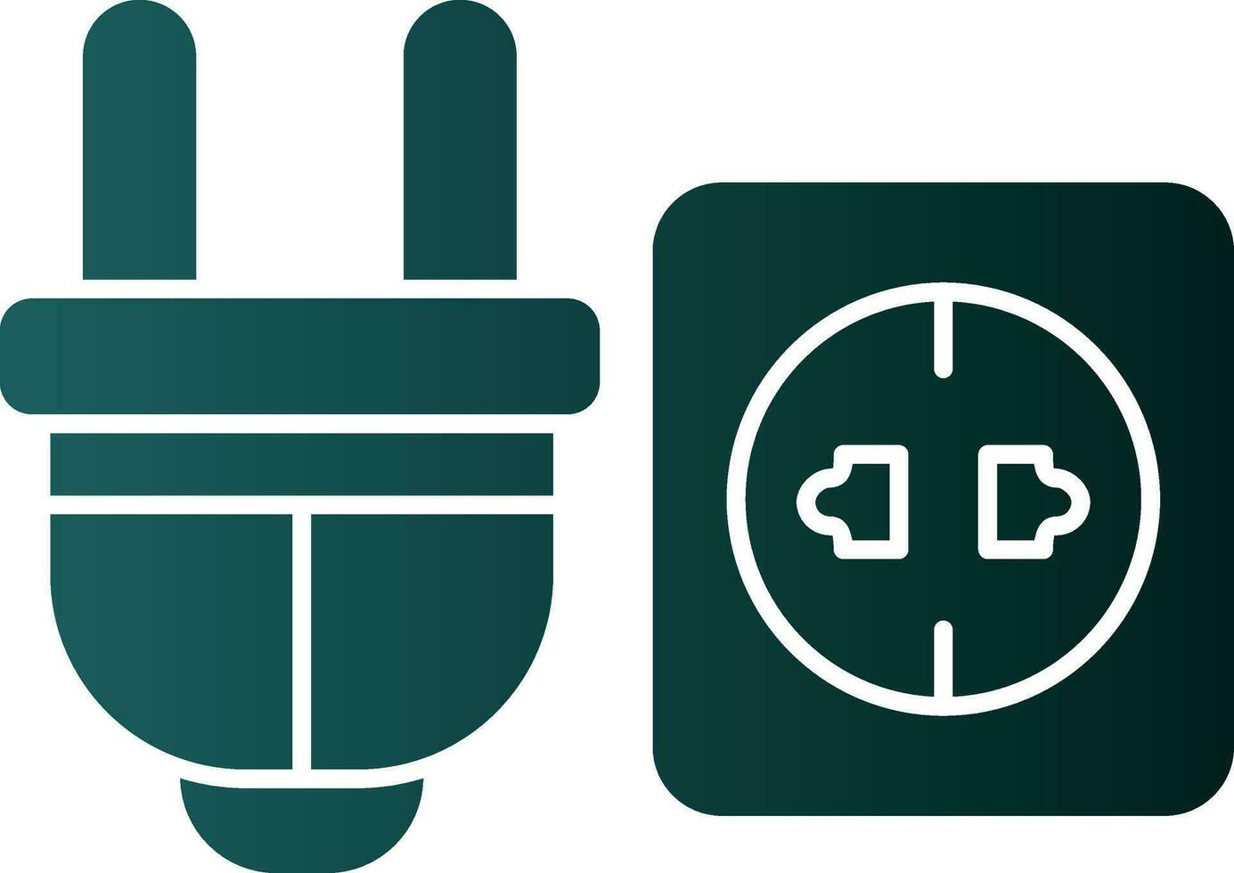 design de ícone de vetor de soquete de energia