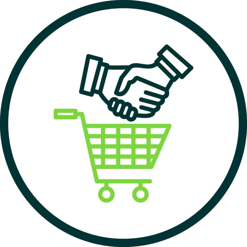 compras aperto de mão vetor ícone Projeto