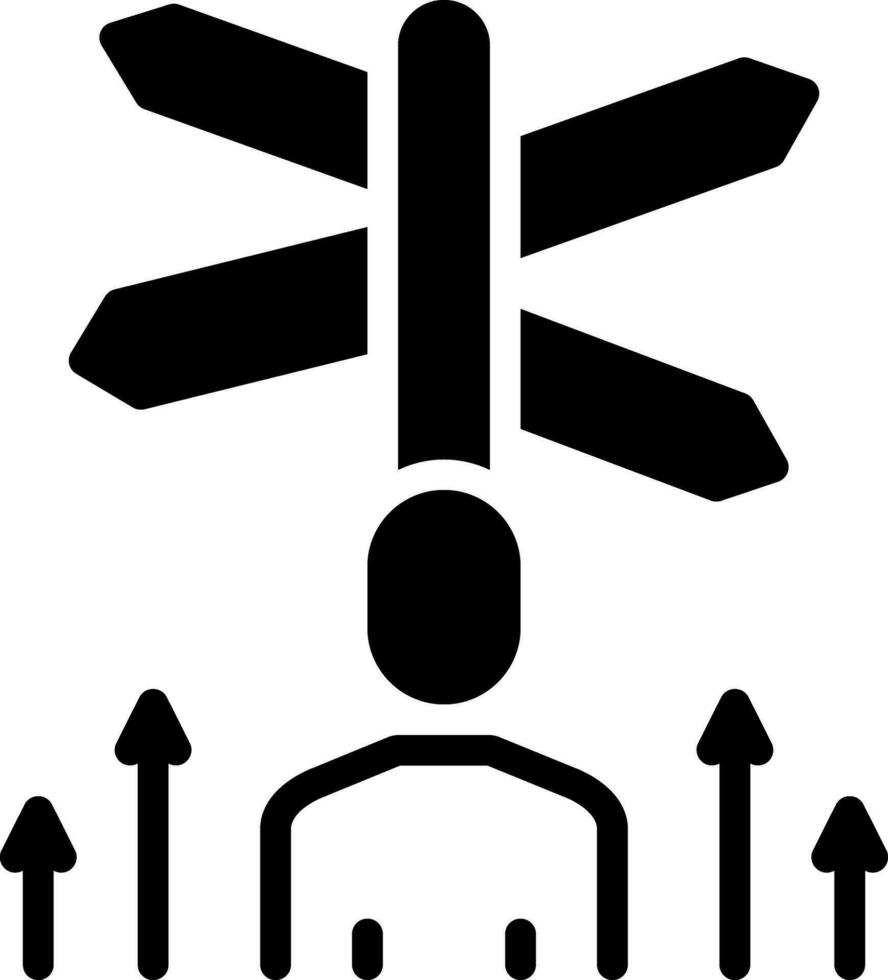 sólido ícone para carreiras vetor