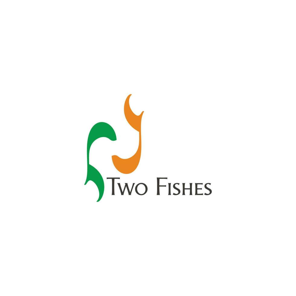carta n abstrato peixe Saldo símbolo logotipo vetor
