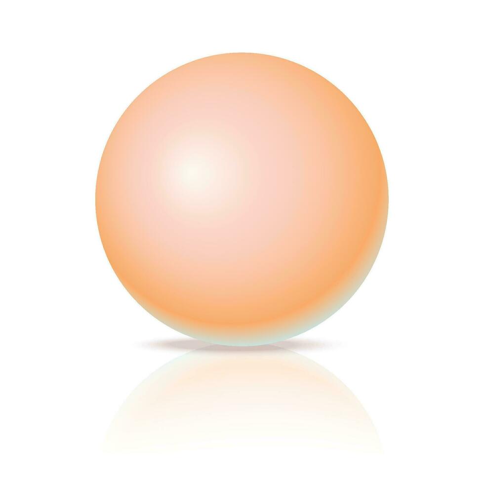 vetor pastel Rosa bola realista lustroso 3d esfera bola isolado geométrico figura do volta esfera