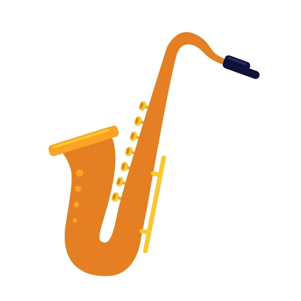 vetor musical instrumento com saxofone