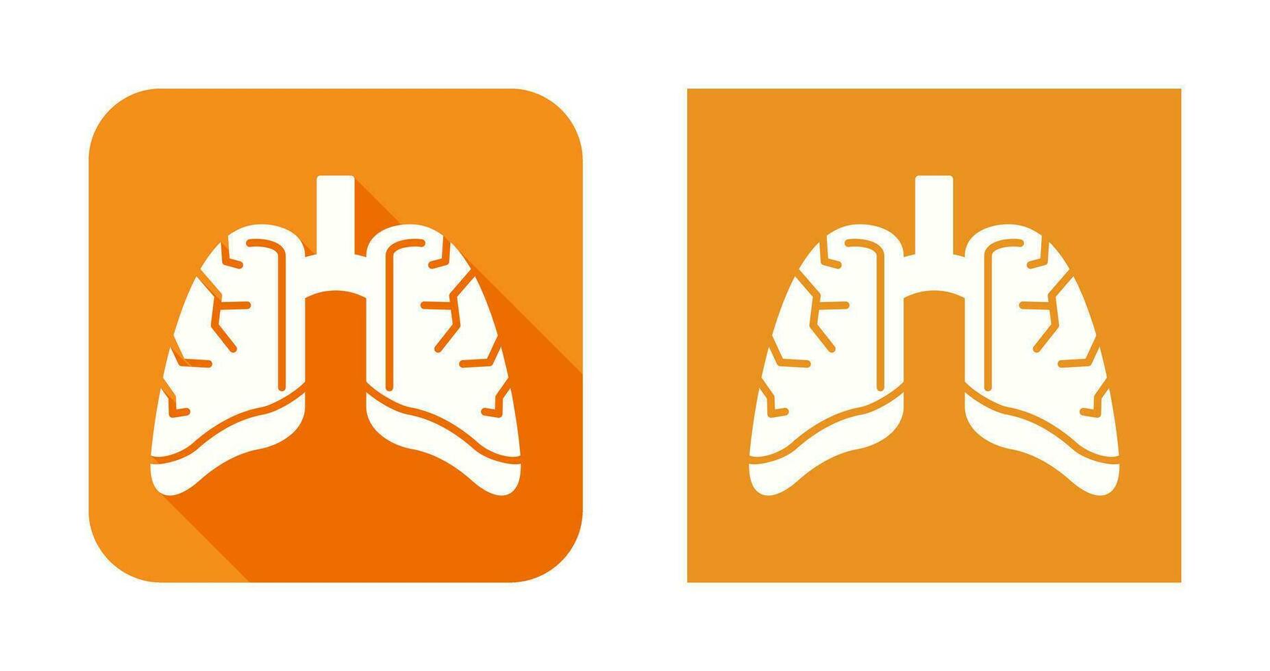 ícone de vetor de pulmões