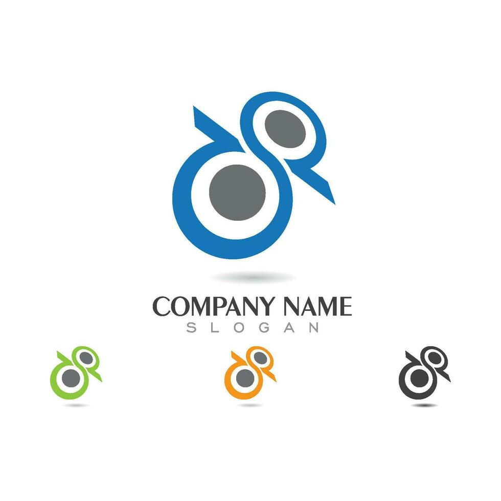 logotipo de vetor de unidade abstrata corporativa de negócios