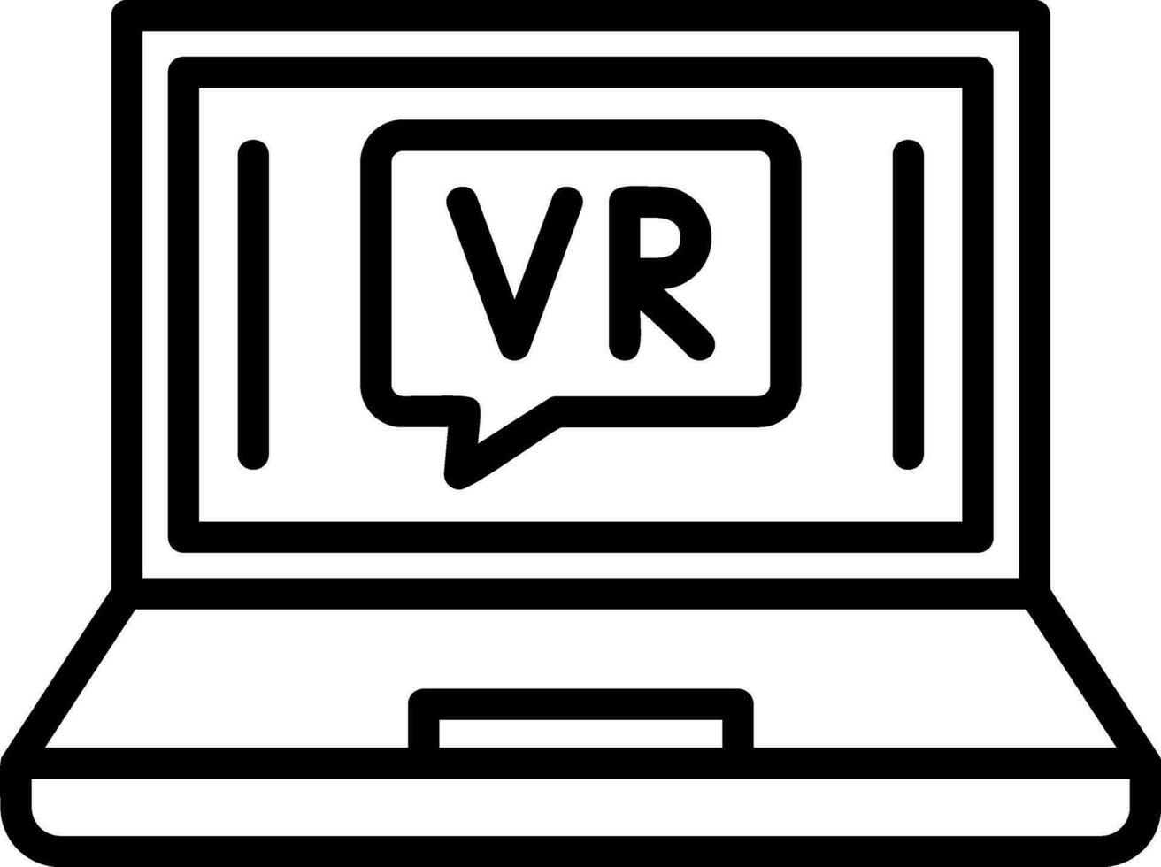 vr bate-papo bolha vetor ícone Projeto