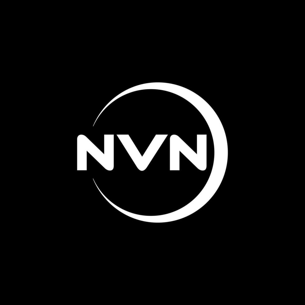 nvn carta logotipo projeto, inspiração para uma único identidade. moderno elegância e criativo Projeto. marca d'água seu sucesso com a impressionante isto logotipo. vetor