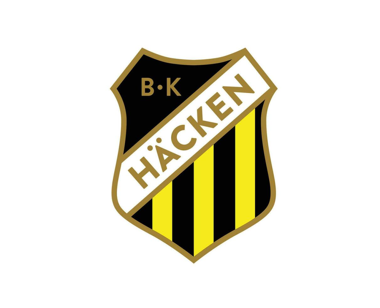 bk hackear clube logotipo símbolo Suécia liga futebol abstrato Projeto vetor ilustração