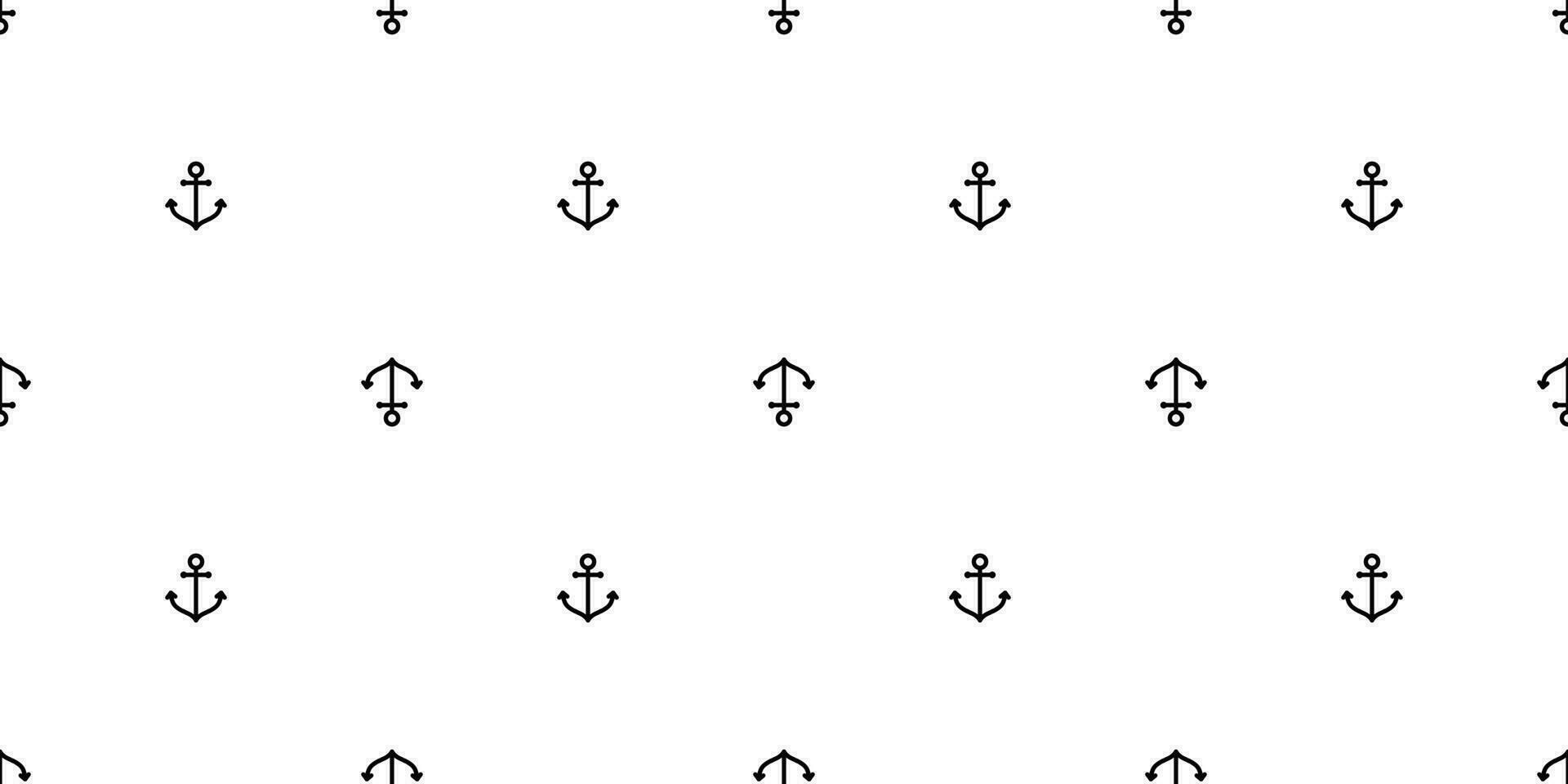 âncora desatado padronizar vetor barco pirata leme marítimo náutico mar oceano repetir papel de parede cachecol isolado telha fundo linha rabisco Projeto