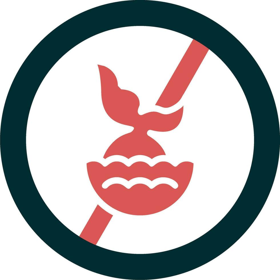 ícone de vetor de barbatana