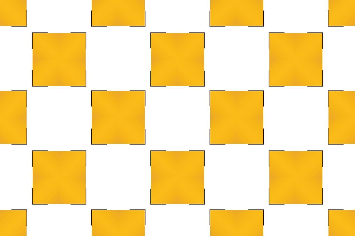 gradiente quadrado amarelo padrão para vetor de papel de embrulho de presente