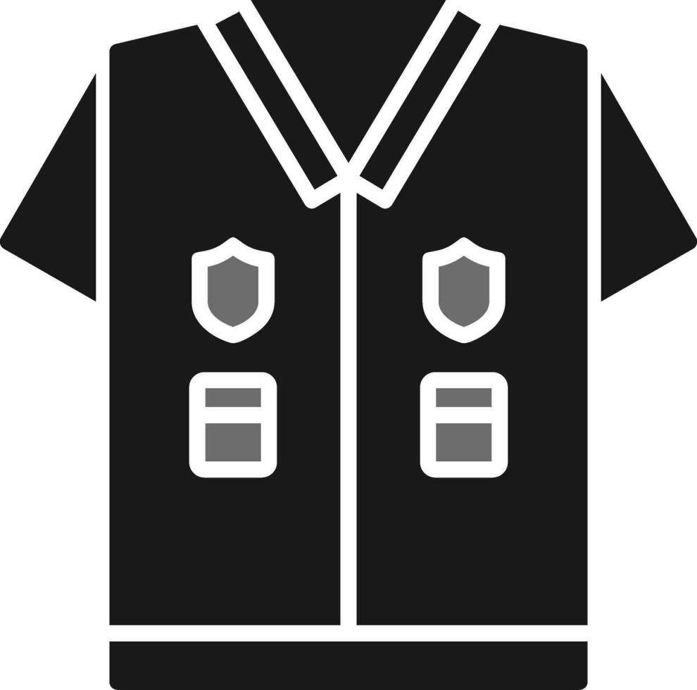 polícia uniforme vetor ícone