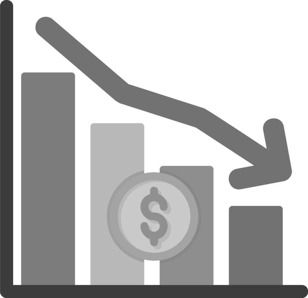 econômico crise vetor ícone