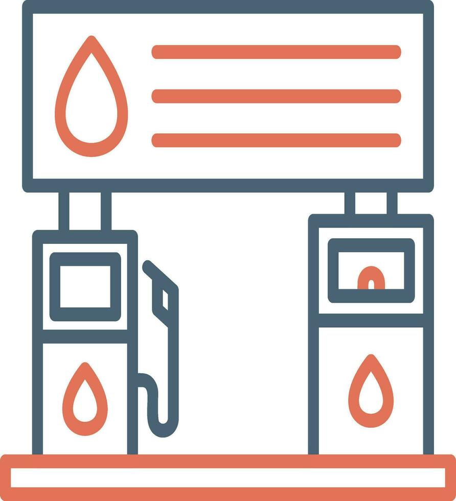 ícone de vetor de posto de gasolina