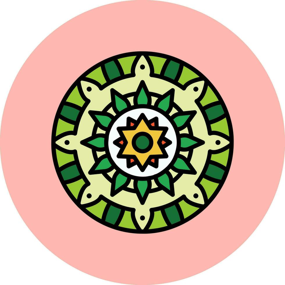 ícone de vetor de mandala