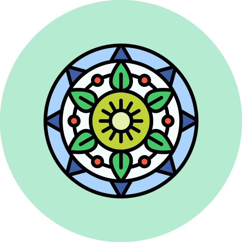 ícone de vetor de mandala