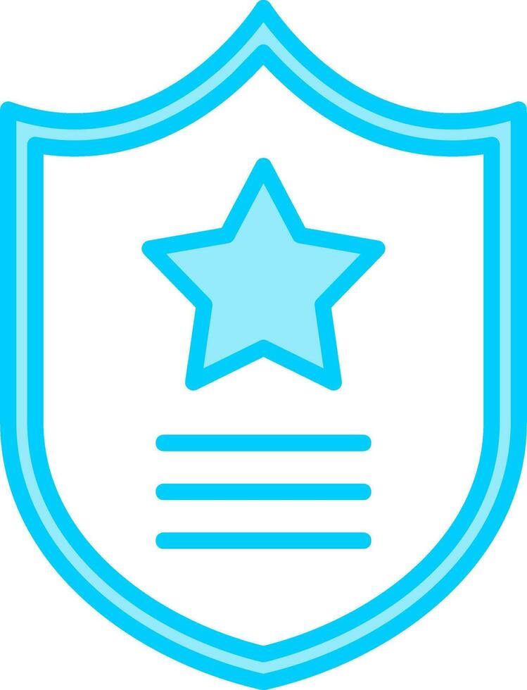 ícone do vetor distintivo da polícia