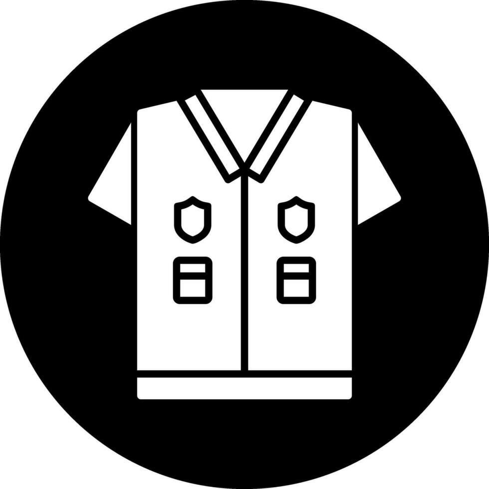 polícia uniforme vetor ícone