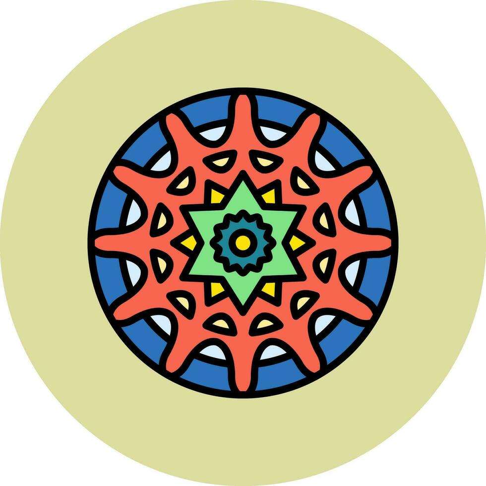 ícone de vetor de mandala