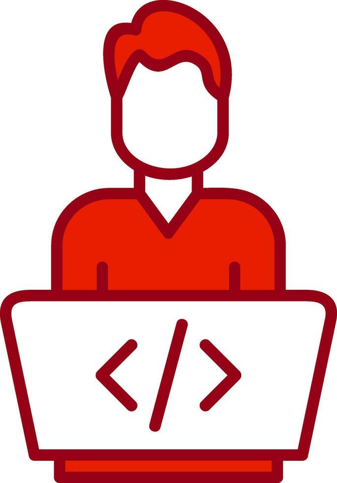ícone de vetor de programador