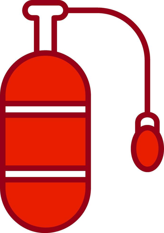 ícone de vetor de tanque de oxigênio