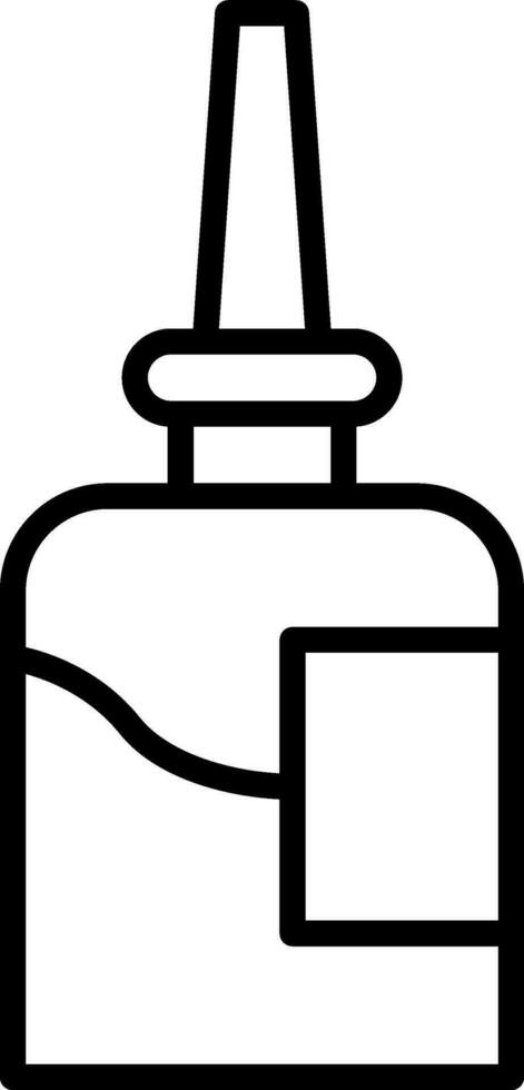 ícone de vetor de spray nasal