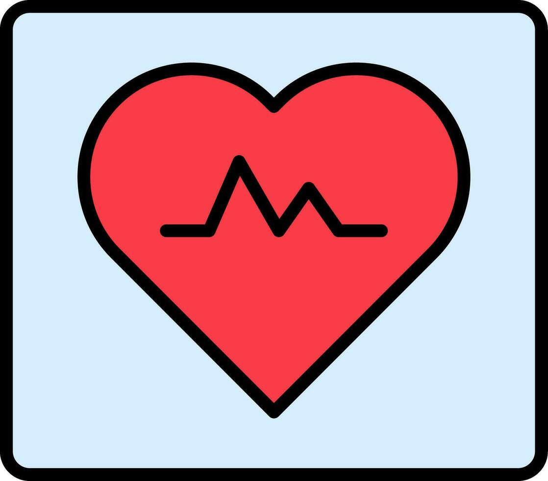 ícone do vetor de frequência cardíaca