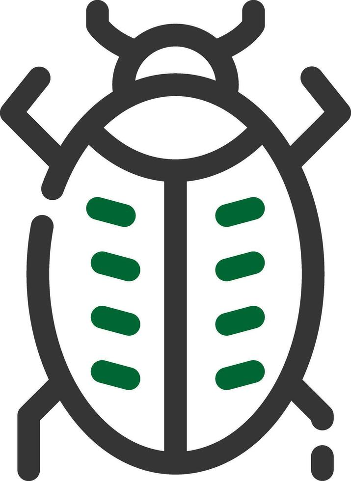 design de ícone criativo de bug vetor