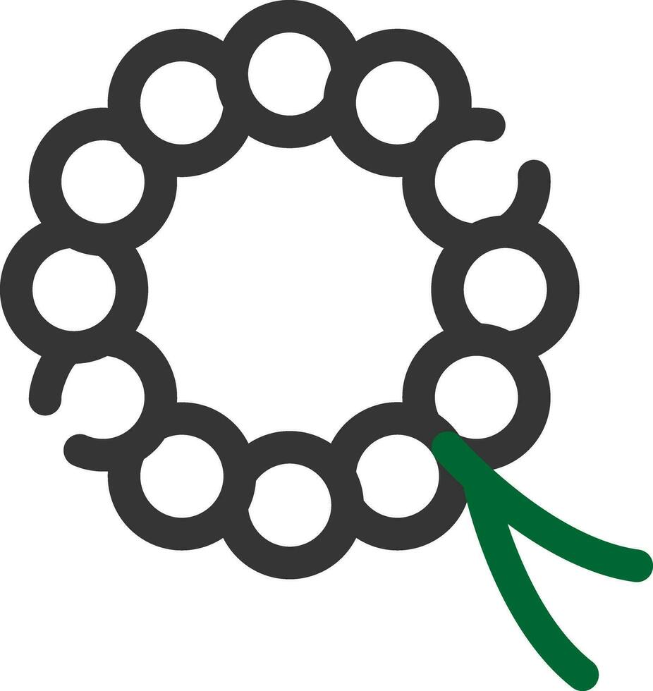design de ícone criativo de rosário vetor