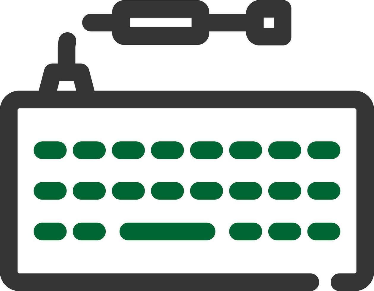 design de ícone criativo de teclado vetor