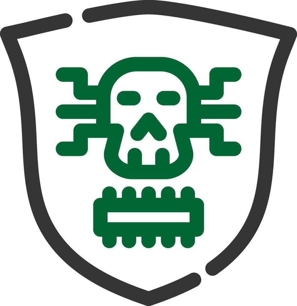 design de ícone criativo de malware vetor