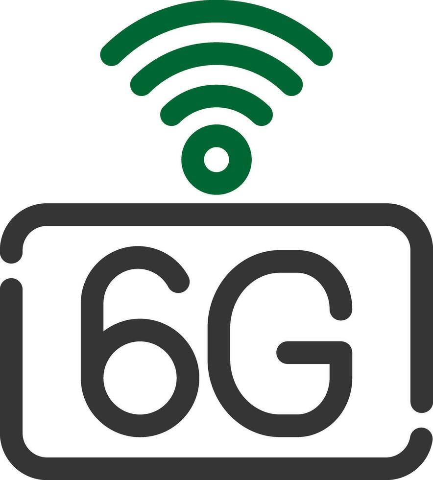 6g rede criativo ícone Projeto vetor