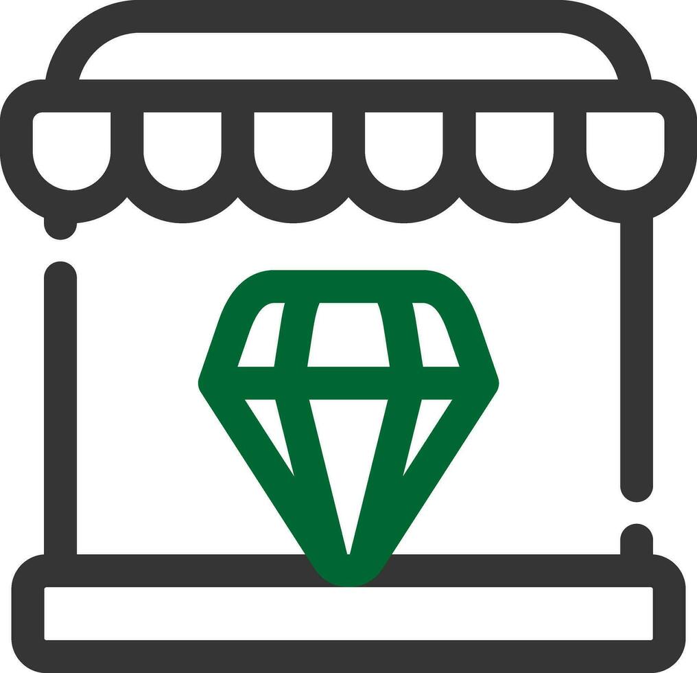 diamante fazer compras criativo ícone Projeto vetor