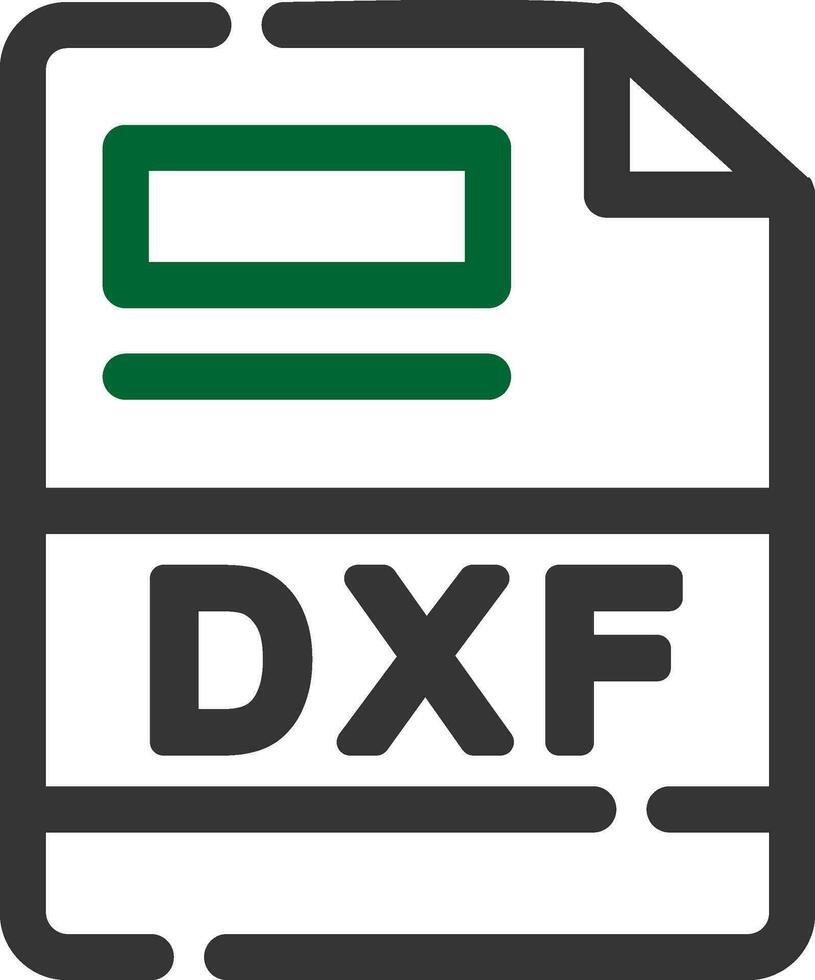 dxf criativo ícone Projeto vetor