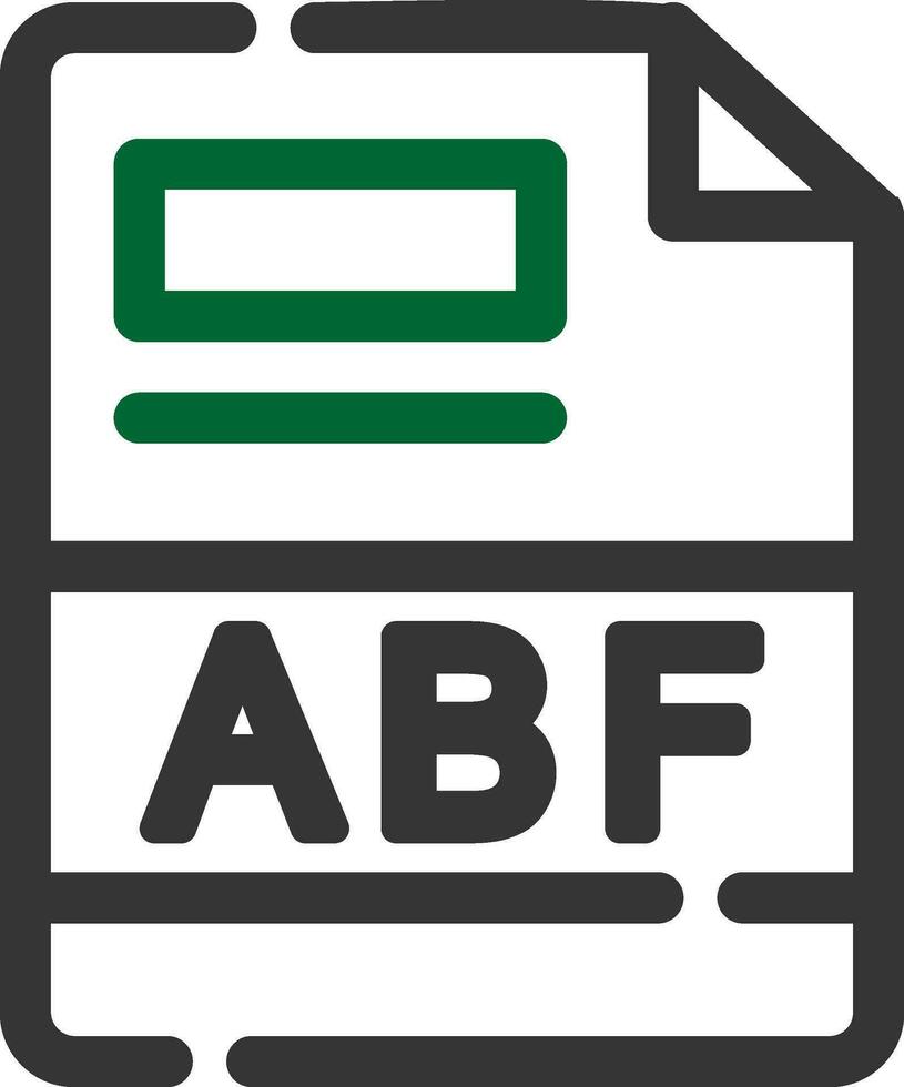 abf criativo ícone Projeto vetor