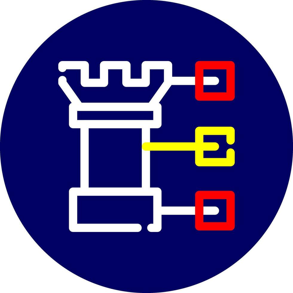 design de ícone criativo de estratégia vetor