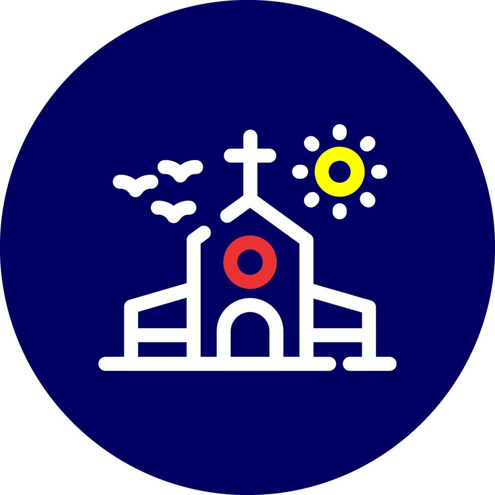 design de ícone criativo de igreja vetor