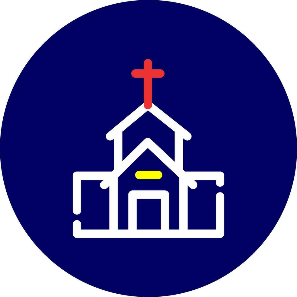 design de ícone criativo de igreja vetor