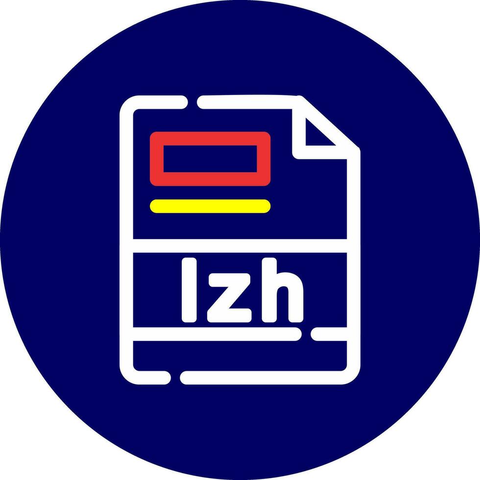 lzh criativo ícone Projeto vetor