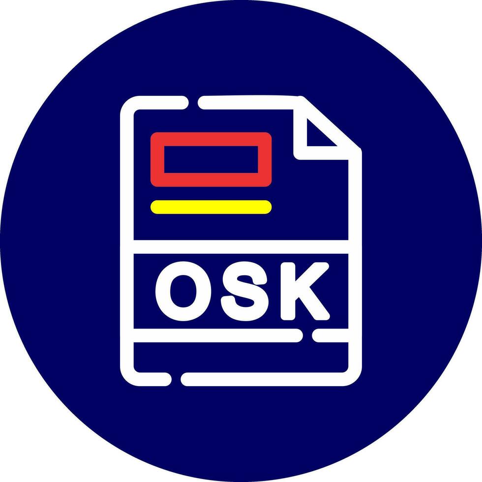 osk criativo ícone Projeto vetor