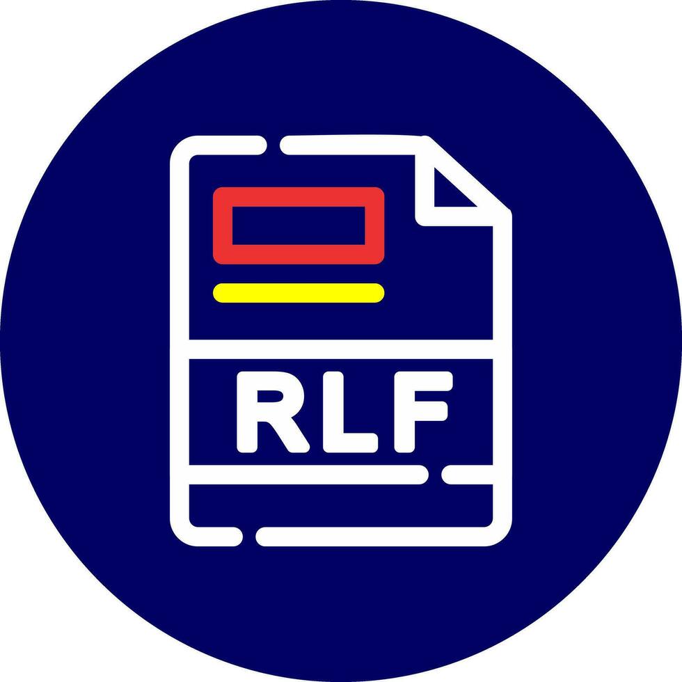 rlf criativo ícone Projeto vetor