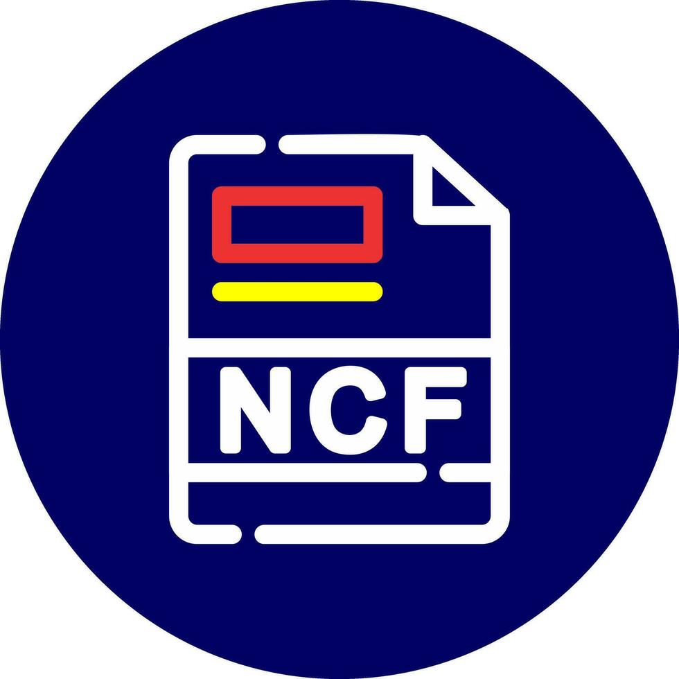 ncf criativo ícone Projeto vetor