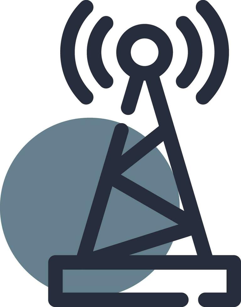 design de ícone criativo de antena vetor