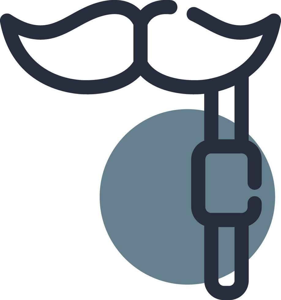 design de ícone criativo de bigode vetor