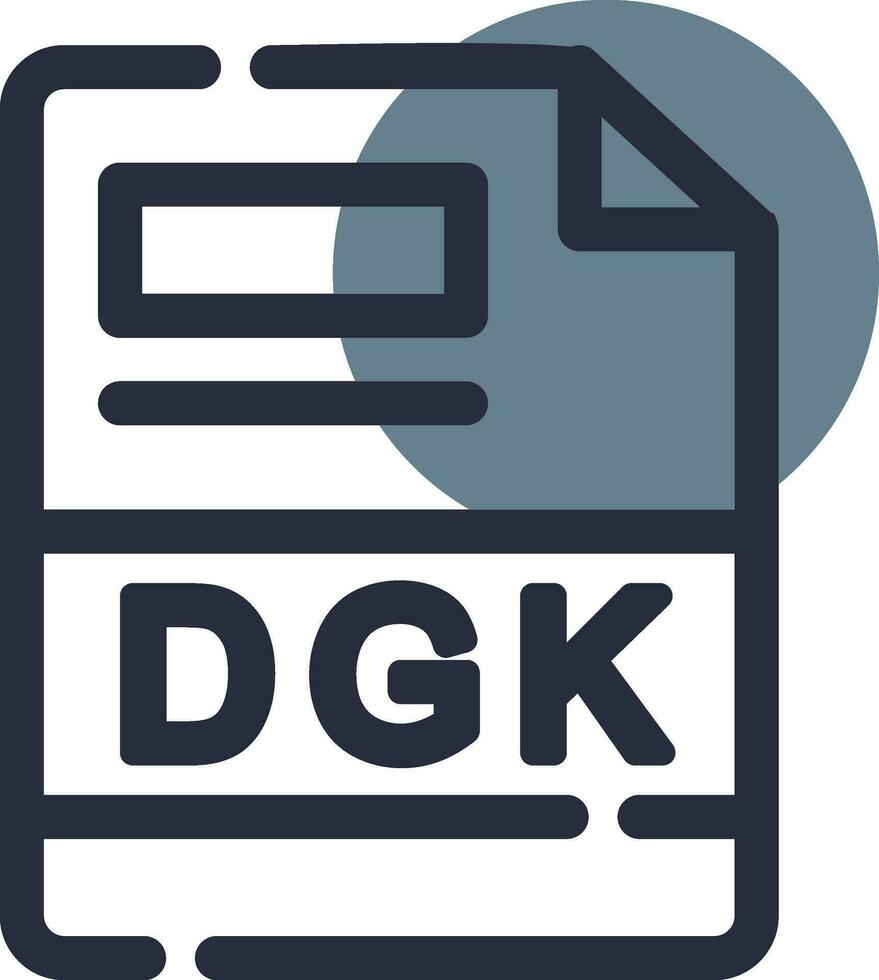 dgk criativo ícone Projeto vetor